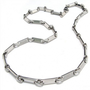 20.1 inch Titanium Slubby Chain Necklace 8082