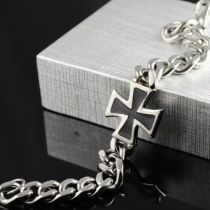 Mens Titanium Cross Bracelets - 2