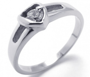 Diamond Titanium Ring for Women 20581