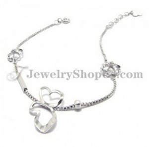 925 Silver Bracelet (Electroplating platinum)