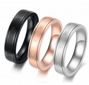 Reliable Quality Female Black Titanium Ring