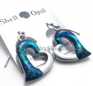 Fine Alloy Earrings with Shell