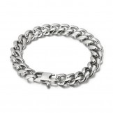  Fashion plating encrypted titanium bracelet for men