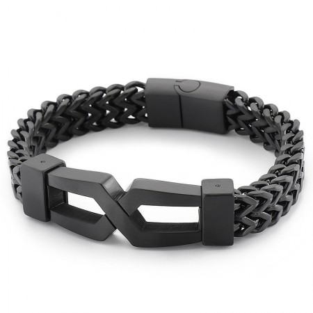  Hipster hip-hop glasses titanium men's bracelet