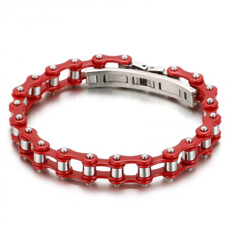  Fashion Cool Multicolor Men's Cycling Titanium Bracelet