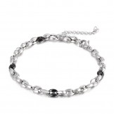 titanium Men's Hundred Necklace with Extension Chain