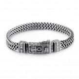  Hip-hop jewelry double chain bracelet men's chic titanium accessories