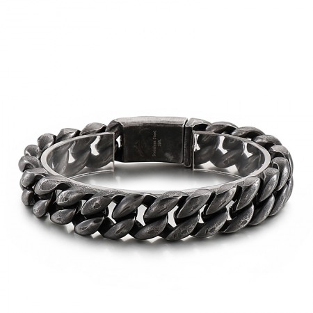   Cool vacuum plated 18k titanium men's bracelet