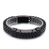  Fashion Hip-hop style men's titanium bracelet