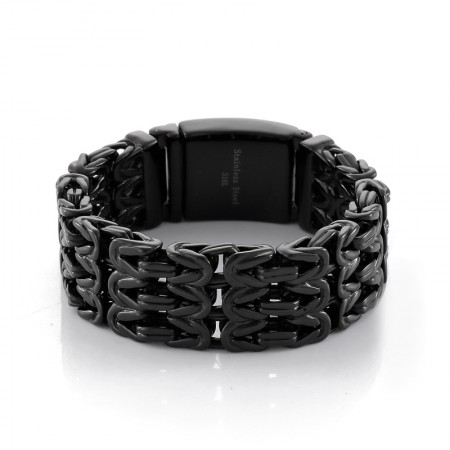   v-shaped hollow men's titanium bracelet