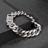  Hip Hop Men's titanium Bracelet