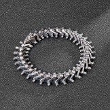   Exaggerated Small skull men's titanium bracelet