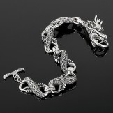  Cool Men's Titanium Dragon Bracelet