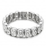  hip hop titanium casting bracelet