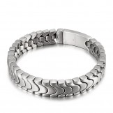 Fashion titanium men's bracelet sand surface bracelet