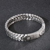 Fashion titanium men's bracelet sand surface bracelet