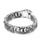  chic style men's casting charm titanium bracelet