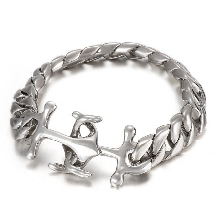  titanium chic wind boat anchor men's bracelet accessories