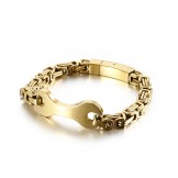 Fashion tide men's titanium emperor chain bracelet 