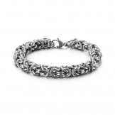 Loop woven titanium bracelet