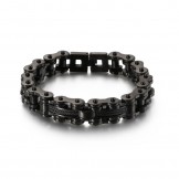 titanium men's tide bracelet rock biker chain bracelet