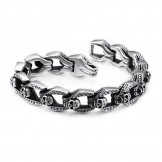  chic wind skull bracelets tide men titanium bracelets