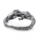 New animal lizard men's titanium bracelet