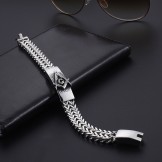 Fashion trendy men's Masonic bracelet