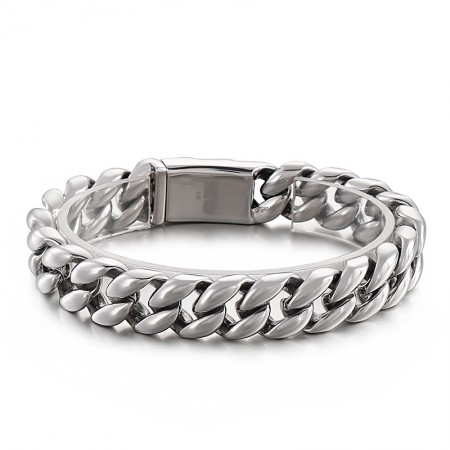   Cool vacuum plating 18k titanium men's bracelet