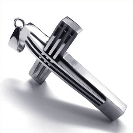 New style Weave Cross Titanium Pendant 18866