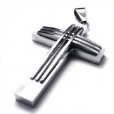 New style Weave Cross Titanium Pendant 18866