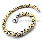 Mens Gloden Titanium Bracelet 19290