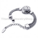 Womens Titanium Bracelet with Diamonds 19348