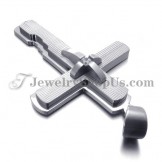 Silver Titanium Cross Pendant