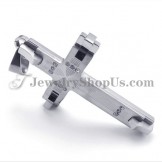 Gorgeous Titanium Cross Rhinestones Pendant