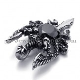 Fashion Titanium Sword Pendant with Black Zircon