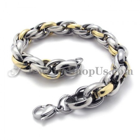 Fashion Gold Titanium Bracelet