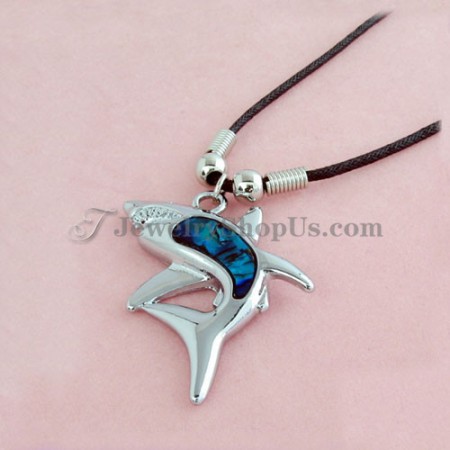 Lovely Dolphin Shape Shell Alloy Pendant