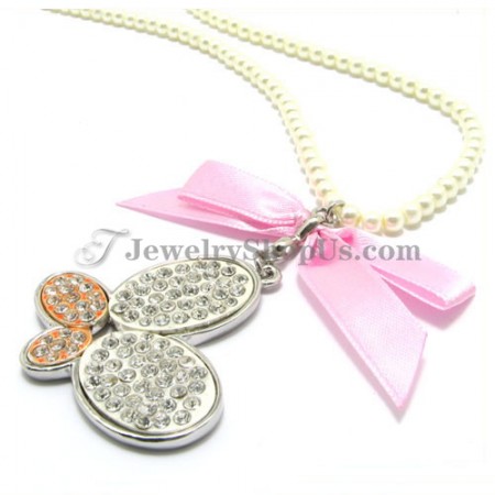 Butterflies Alloy Rhinestones Pendant