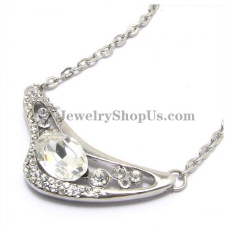 Beautiful Alloy Pendant with Rhinestones and Zircon