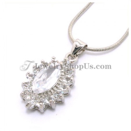 Beautiful Alloy Pendant with Rhinestones and Zircon