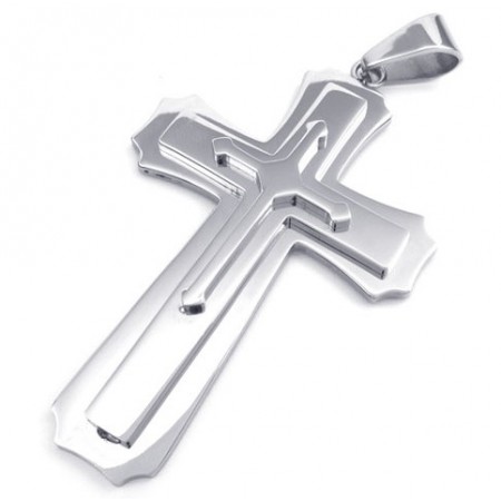 Professional Design Color Brilliancy Stable Quality Titanium Cross Pendant