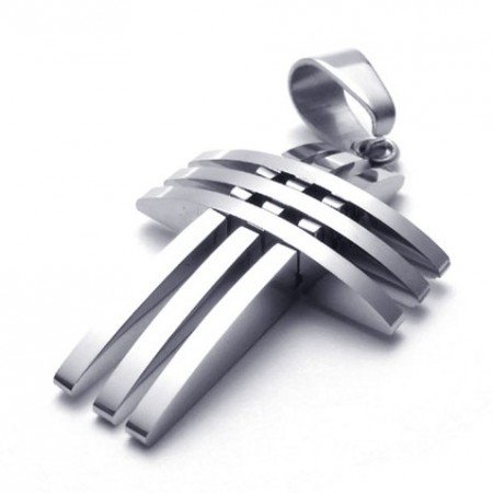 Modern Design Color Brilliancy World-wide Renown Titanium Cross Pendant