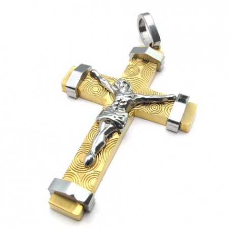 Sophisticated Technology Color Brilliancy Dependable Performance Titanium Cross Pendant