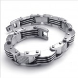 Sophisticated Technology Color Brilliancy Excellent Quality Titanium Bracelet