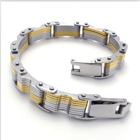 Finely Processed Color Brilliancy Stable Quality Titanium Bracelet