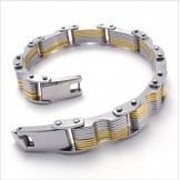 Finely Processed Color Brilliancy Stable Quality Titanium Bracelet