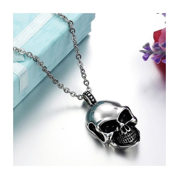 The King of Quantity Skull Titanium Necklace - Titanium Jewelry Shop