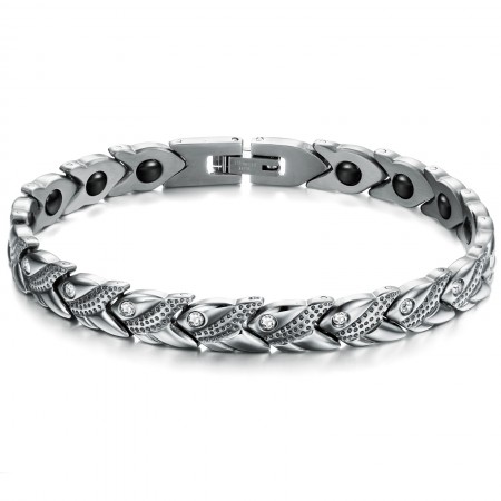 World-wide Renown Health Titanium Lodestone Bracelet 