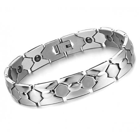 Dependable Performance Male Antifatigue Titanium Lodestone Bracelet 